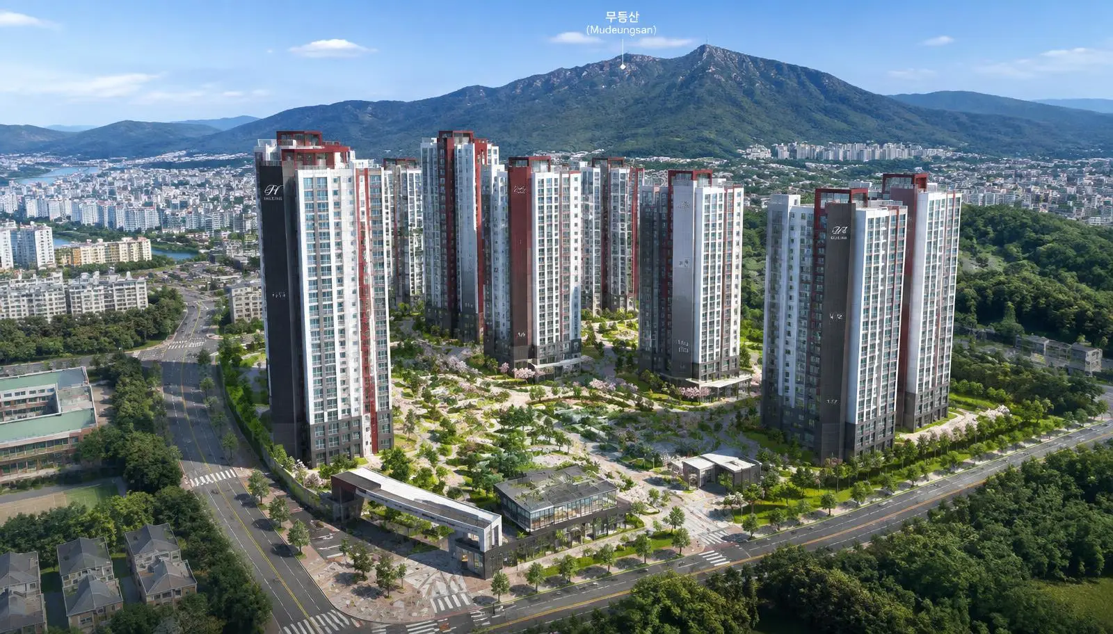 무등산 아이파크 스카이포레 주간 조감도